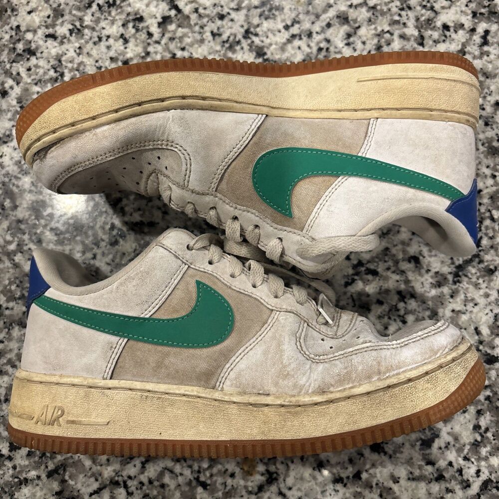 Nike Women Size 8 Air Force 1 White Stadium Green Game Royal DD8959-110